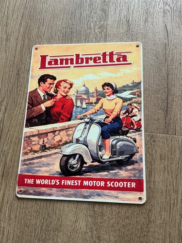 Lambretta scooter metal wall - scooter,