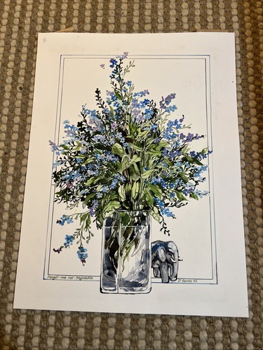 Original painting flowers - painting,