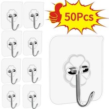 10 Hooks Self Adhesive Strong