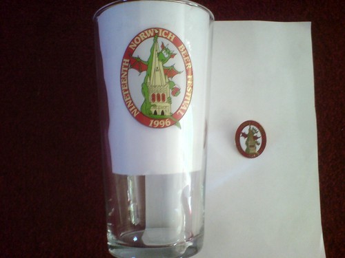 Norwich beer festival glass - norwich,