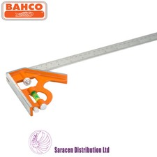 BAHCO 300mm ADJUSTABLE SLIDING COMBINATION SQUARE - CS300