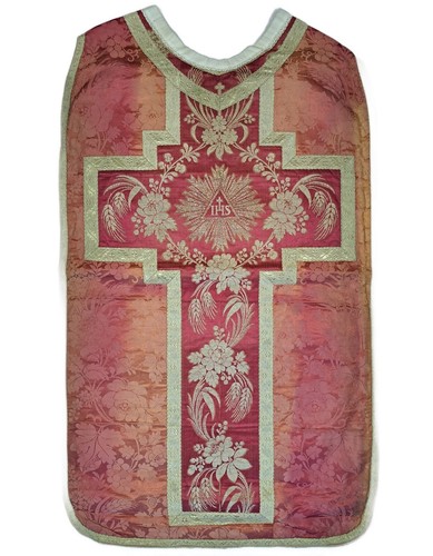 Antique french brocade silver - antique,