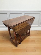 An Antique 19th Century Oak Drop Leaf Small Coffee Side Table  ~Delivery Availab