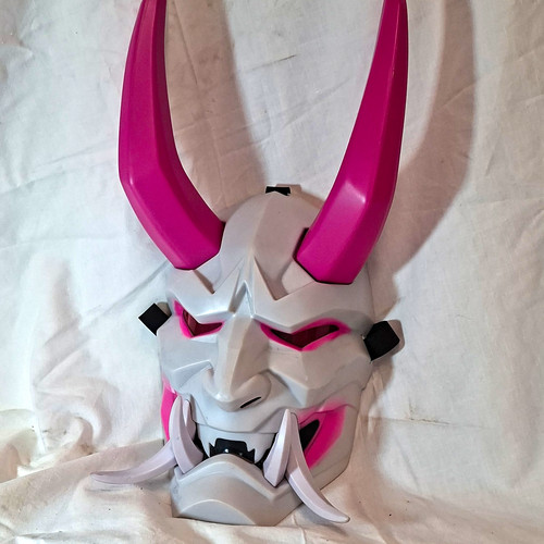White pink horned devil full - &,