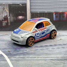 Hot Wheels Fiat 500 Silver