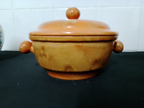 Vintage brown glazed ceramic
