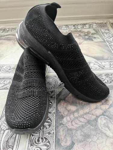 Black sparkle trainers - black, 7