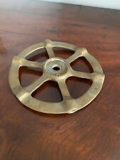 ANTIQUE BRASS NAUTICAL MINIATURE SHIPS BOAT STERN STEERING WHEEL