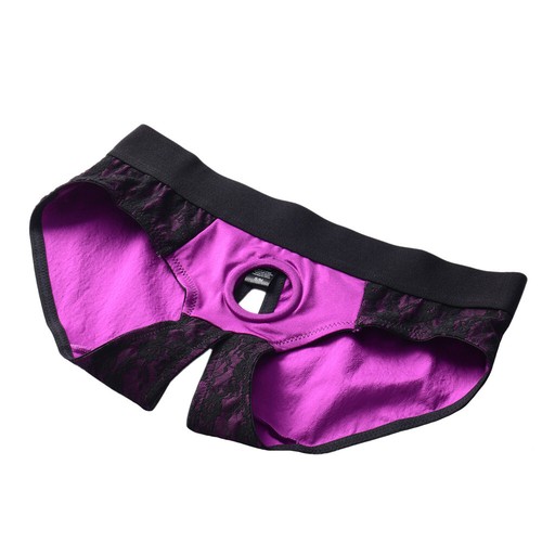 Purple lace strapon harness - purple,