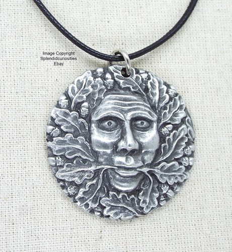 Green man pewter - green,