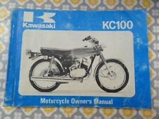KAWASAKI KC100 KC 100C2 KC 100 GENUINE OWNERS INSTRUCTION MANUAL # FREE POST