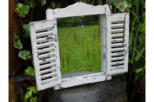 Rustic Garden Shutter Mirror