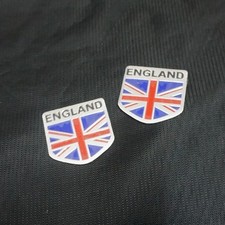 2x ENGLAND Flag Small Metal