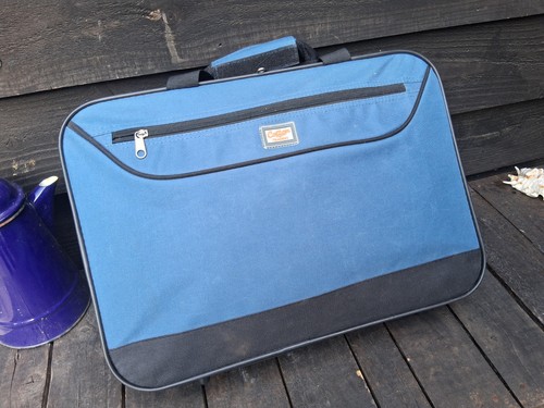 Blue cotton traders satchel - cotton,