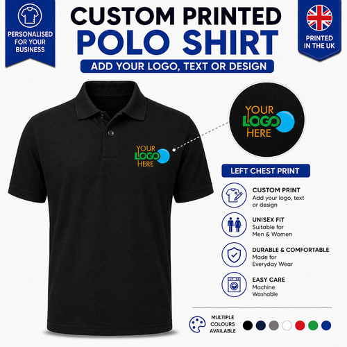 Custom logo polo shirt - custom,