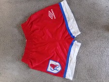 Vintage rare Chelsea FC Umbro 1992-94 Away Shorts red W28
