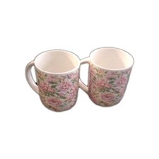 Ringtons Floral Mugs X2 Vgc