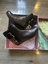 Black Leopard Print Boots