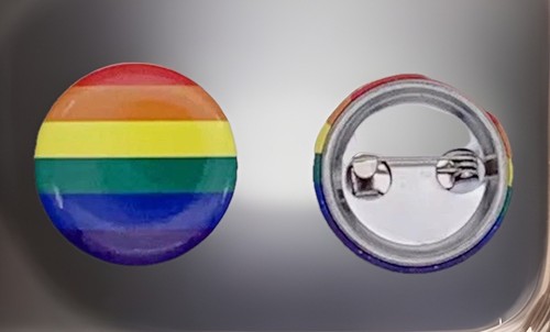 Rainbow lgbtq pride badge - lgbtq,