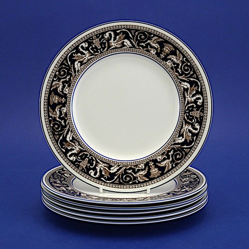 Six wedgwood dark - six, blue