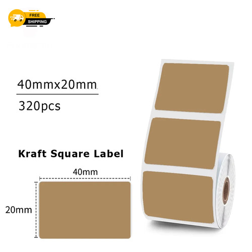 40x20mm thermal sticker labels - 40x20mm,
