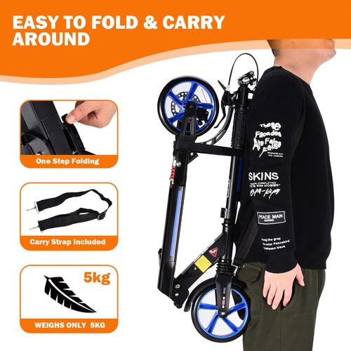 Large wheel foldable kick - foldable,