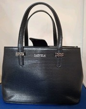 Carvela black faux leather