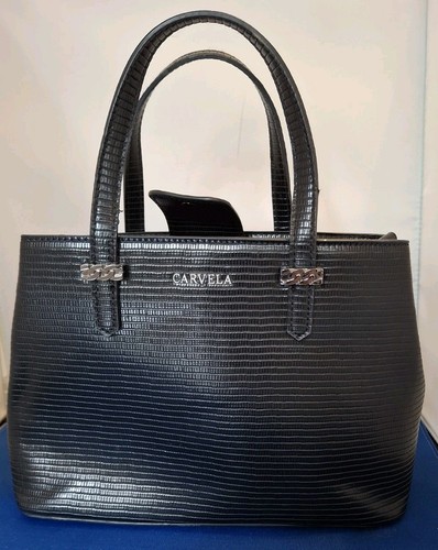 Carvela black faux leather