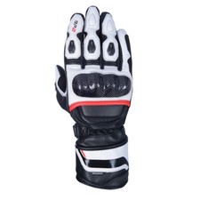 Oxford RP-2 2.0 Sports Leather Motorcycle Motorbike Gloves Tech Black White Red