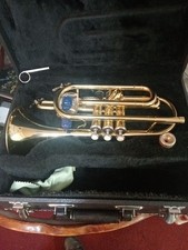 Brass Cornet with Case and