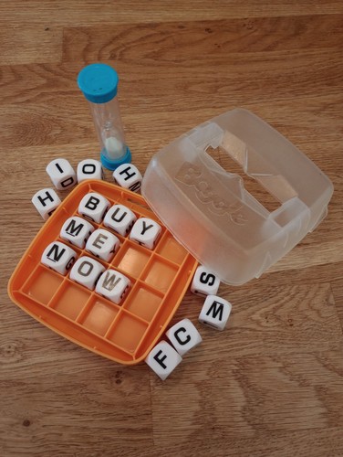 Hasbro boggle word game with - word,