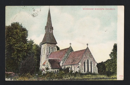 Old postcard wickham - wickham, bishops