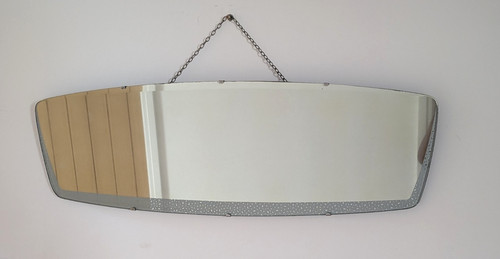 Vintage assymetric wall mirror - vintage,