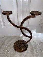 Cast Iron Candle Holder. Heavy