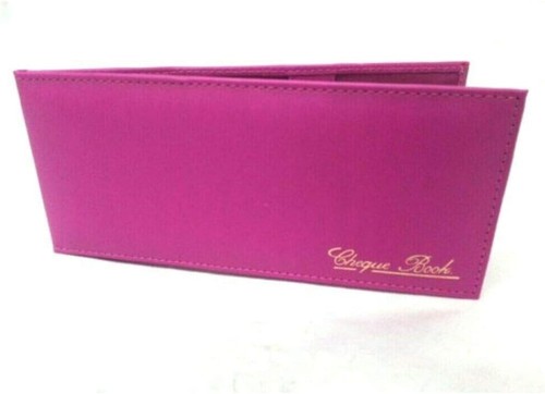 Leather cheque book holder - leather,