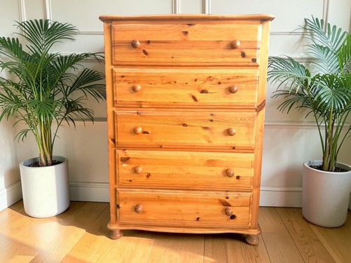 Vintage tallboy chest - tallboy,