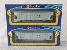 Exactrail HO EE-1713-1 & 4 ADM Modern Evans 4780 Cu Ft Hopper Wagons X 2 Models
