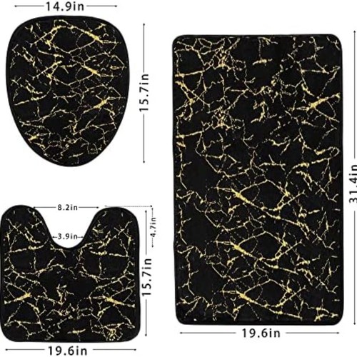 Shape toilet mat set pcs - toilet, 3