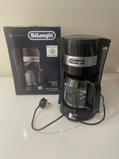De'Longhi Filter Coffee Machine with Glass Jug & Scoop in Original Box - Black 