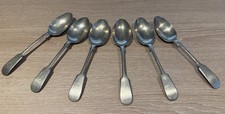 Set of 6 Antique Silver Plated