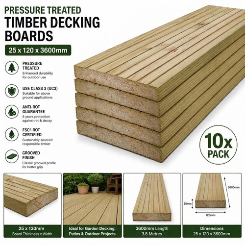 10x pressure treated - treated, timber