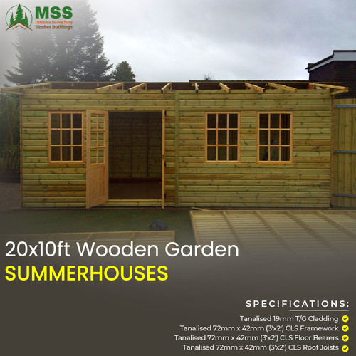20x10 wooden garden summer - 'wooden,