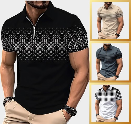 Mens polo shirt colorblock - polo,