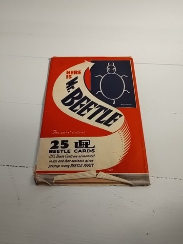 Beetle game cards vintage - beetle,