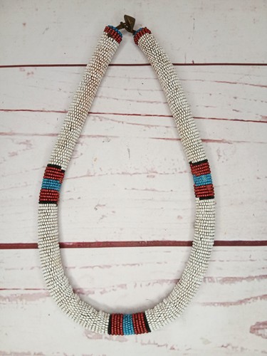 Vintage zulu beaded rope - beaded,