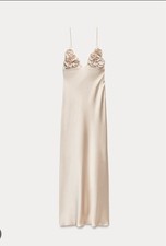 Zara Women’s Maxi satin Dress -Size 8 Brand new with Tags