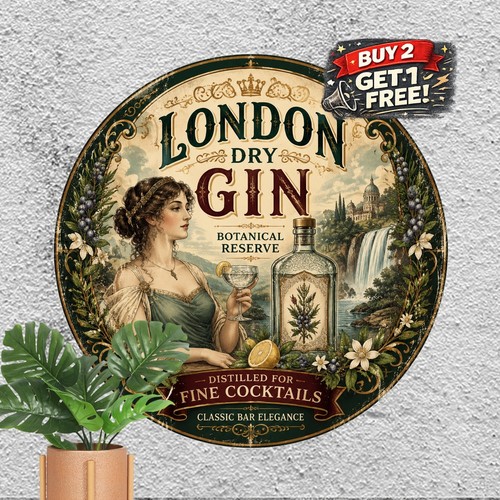 London dry gin - dry, brand