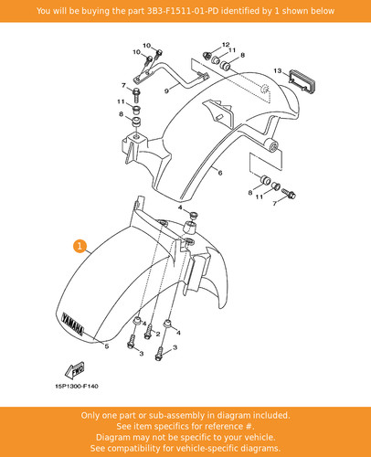 Yamaha fender front - fender,,