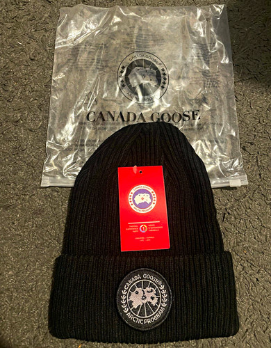 Canada goose black rib - rib, knit