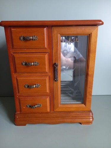 Vintage wooden jewelry - vintage, armoire